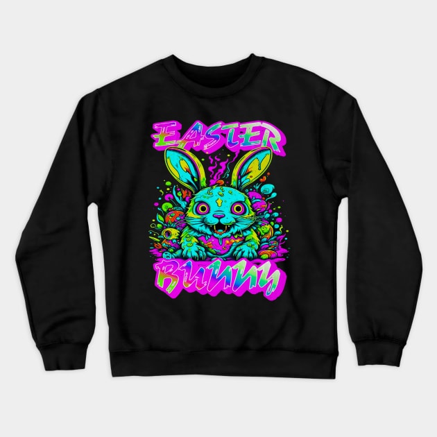 Easter Bunny Crewneck Sweatshirt by Outrageous Flavors